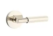 Emtek Select Privacy, Disk Rosette, T-Bar Stem, Faceted Handle US14 LH