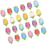 Operitacx 90pcs Colorful Flower Paper Cutouts Spring Floral Craft Kit for Classroom Decor Card Making Scrapbooking and Seasonal Party Decorations Vivid Designs for Creative Projects