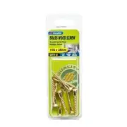 Zenith 10G x 40mm Solid Brass Countersunk Head Wood Screws - 8 Pack .Countersunk