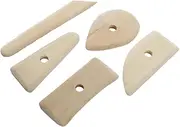 5pcs/Set Pottery Tools Wooden Scrapers Ceramic Pottery Sculpture Clay Pottery Tool Ceramics Tools