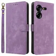 Case for Transsion Tecno Pova 5 4G LH7N,Stand Shell RFID Blocking Wallet Phone Cover with Strap