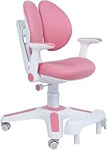 Ergonomic Children Kids Study Desk and Chair Set Height Adjustable - Pink