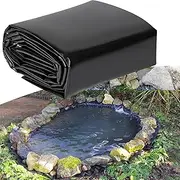 Black Pond Liner Impermeable Underlay 1x6m 2x3m 3x4m 4x6m 5x8m 8x10m MARXAN Garden Pond Membrane for Small Ponds, Fish Ponds, Fountain, Waterfall Pond Tarp(3x4m(9.8x13.1ft))