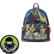 The Black Cauldron - Black Cauldron 10” Faux Leather Mini Backpack "New"