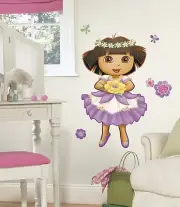 BOGO Get 2 Giant Size Dora the Explorer Enchanted Forest Peel & Stick-EZ Remove!