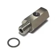 M12 x 1.5 to 1/8NPT Oil Pressure Sensor Tee Adapter Turbo Supply Feed Line Gauge