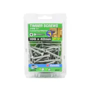 Zenith 10G x 40mm Galvanised Type 17 Countersunk Head Timber Screws - 50 Pack