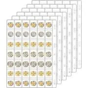 Coin Collection Pages for Collectors, 6 Sheets Coin Pages, Coin Sleeves Holder