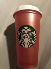 Starbucks Coffee Metallic Pink Reusable 16oz Cup