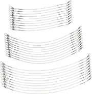 Anti-bite Line Wire Leaders 30pcs Swivels Snap Design Fishing Strings Fishing Tackles for Freshwater Saltwater Anglers
