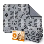 Washable Pee Pads for Dogs: 18"x24" 2 Pack Reusable Pee Pads Dogs, Puppy Pad ...