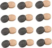 Vaguelly Elegant Wooden Checkers Pieces Set 24pcs Chess Game Board Parts for Chess Checkers Backgammon