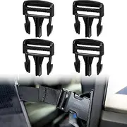 SAUTVS Plastic Door Net Buckle Clip for Polaris Ranger 1000 XP, Black Door side safety Net Fastener for Polaris Ranger Crew 900 1000 XP 2016-2020 Accessories (4PCS, Replace #5452505)