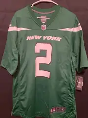 NEW YORK JETS ZACH WILSON #2 Med JERSEY NEW WITH TAGS GREEN NFL
