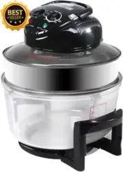 17L Digital Convection Oven Electric Air Fryer Low Fat Healthy Cooker Black