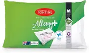 Tontine Allergy Plus Anti Stain Pillow, Medium Height & Support, Soft Teflon® Treated Microfibre Cover, Bioguard™ Anti Microbial Protection, Hypoallergenic, Machine Washable, Australian Made