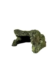 JIHAQUA Reptile Rock Hide Cave, Aquarium Habitat Decor Rock Tortoise Hideout NEW
