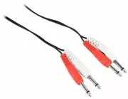 Rockville RCDSS10B 10' Dual Mono 1/4" TS to Same Cable 100% Copper