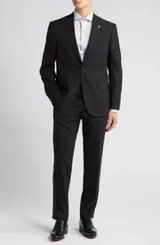 Ted Baker London Jay Trim Fit Solid Wool Suit