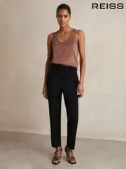 Reiss Black Gabi Petite Slim Fit Suit Trousers (747229) | $195