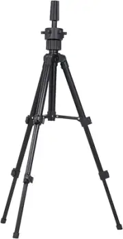 Mini Tripod Stand Metal Adjustable Cosmetology Hairdressing Training Mannequi...