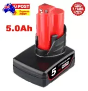 12V 5.0Ah For Milwaukee M12 Battery M12B5 LI-ION M12B 48-11-2440 /2402 Cordless