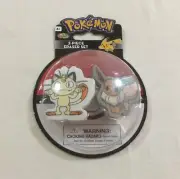 Pokemon Gift 2 Piece Eraser Set | New | Eevee & Meowth