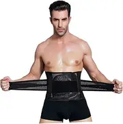 Men Women Slimming Trimmer Waistband XL Workout Waist Belt for Belly Fat Reduction and Calorie Burning Black Color