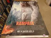 RAMPAGE/ORIG U.S. MOVIE POSTER (DWAYNE JOHNSON/NAOMIE HARRIS) N825