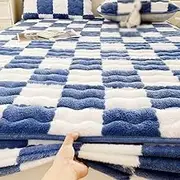 Bed Sheets Deep Pockets Queen Size,Solid Color Plush Thicken Quilted Mattress Cover, Warm Soft Crystal Velvet Bed Fitted Sheet (Color : Color A, Size : 150 * 200cm)