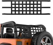 JOYTUTUS Mesh Cargo Net Roof Storage Netting Hammock Roll Cage Bar Restraint for 1987-2024 Wrangler YJ TJ JK JL & Gladiator JT