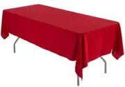 Christmas Red tablecloth 60 x 120 or 60" x 60" Square
