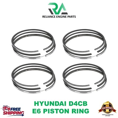HYUNDAI D4CB KIA SORENTO H100 PORTER VAN H350 2.5L DIESEL PISTON RINGS SET NEW