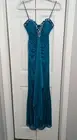 Reign On NWT Size 1/2 Maxi Dress Teal Blue