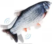 Flopping Fish Toy for Cat Interactive Floppy Fish Dog Toy Dancing Wiggle Cat 11″