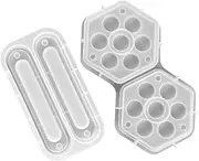 Kisangel 2Pcs Box Silicone Dice Storage Box Molds with Lid Resin Casting Molds for DIY Dice Holder Hexagon Epoxy Moulds for Creative Personalization and Easy Demolding