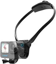 Neck Holder with Phone Clip Compatible with GoPro Hero 13/12/11/10/9/8, Insta360 X3/X4, DJI Action 4 and All Phone, Hands Free Neck Mount