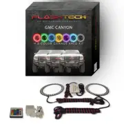 RGB Angel Eye LED Halo kit with IR Remote for 2015-2018 GMC Canyon Headlights