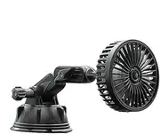 Car Cooling Fan,Auto Cooler with Strong Suction | 3-speed Adjustable Suction Cup Mounting Car Fan, with Rotatable Angle