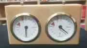 Vintage BHB German Analog Chess Clock Timer Beige Plastic Made in Germany NEW
