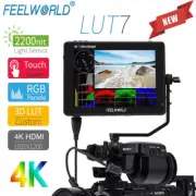 Feelworld LUT7 7 inch 3D LUT 2200nit Touch Screen Camera Field Monitor 4K HDMI