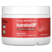 California Gold Nutrition, Beverages, HydrationUP®, Electrolyte Mix with Vitamin D, Calcium, Iron and Potassium, Fruit Punch, 8 oz (227 g)
