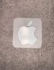 Authentic Apple White Logo Sticker Decal iphone ipod Mac