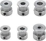 3D Printer Parts GT2 Timing Pulley 16 Tooth 2GT 20 Teeth Aluminum Bore 5mm 8mm Synchronous Gear Part for Width 6mm 10mm Universal Kayak Boat Parts Accessories(16 Gears 6mm)