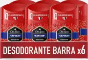 Old Spice Captain Deodorant Stick for Men Pack of-6 (6 x 50 ml)-Au