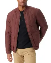 Bass Outdoor Men Regular fit Full Zip Coat XXL Brown Solid Reversible