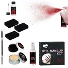 Halloween Special Effects SFX Makeup Kit For Zombie Vampire Skin Wax Fake Bl SD0