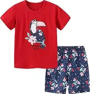 [HOMAGIC2WE] Toddler Baby Girls Clothing Set Cute Print Long Sleeve Dress and Pants 2pcs Outfits Set