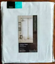 Studio Cool White Kramer Sheer Grommet Panel 50"x63"