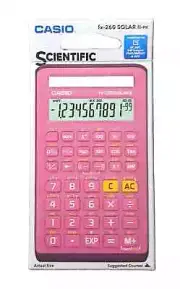 Casio Scientic Calculator FX-260 Solar II PINK